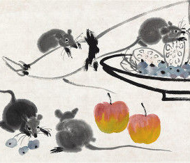 书画图文-书画作品赏析:近现代齐白石《五子登科》 书画图文-书画作品赏析:近现代齐白石《五子登科》