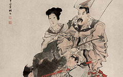 书画高清-人物图 任伯年 清代 纸本60X125cm 书画高清-人物图 任伯年 清代 纸本60X125cm