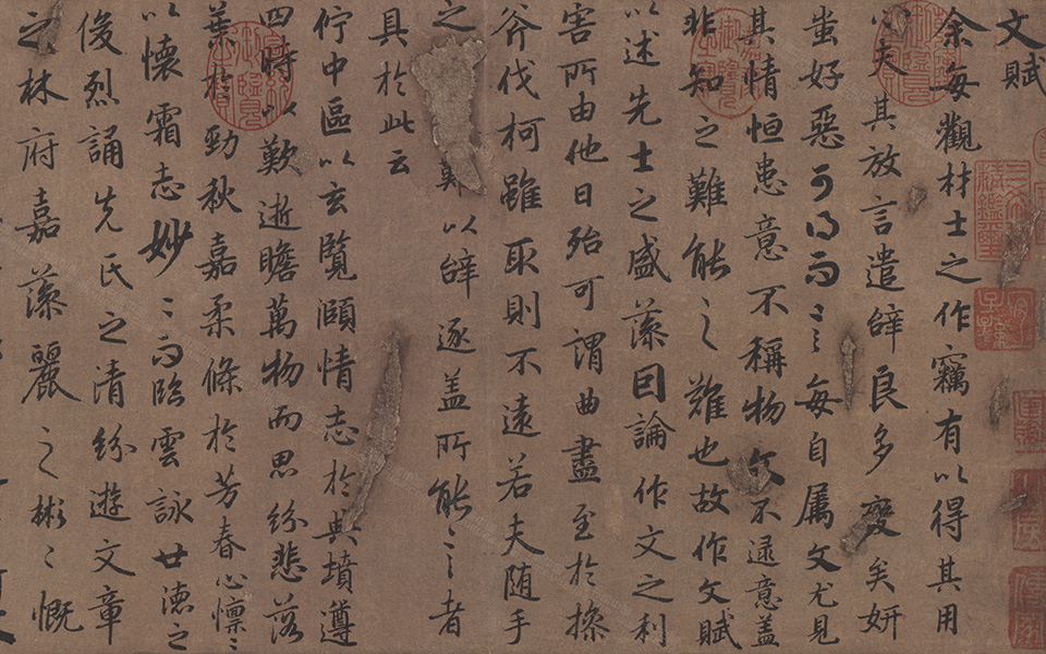 书画高清-文斌纸本 陆柬之 唐代 30X700 书画高清-文斌纸本 陆柬之 唐代 30X700