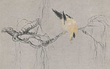 书画高清-黄垂柳图 华嵒 清代 书画高清-黄垂柳图 华嵒 清代