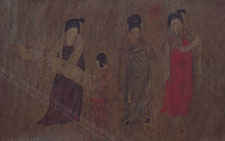 书画高清-挥扇仕女图 周昉 唐代 书画高清-挥扇仕女图 周昉 唐代