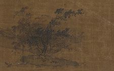 书画高清-山水图 夏珪 宋代 23.0×24