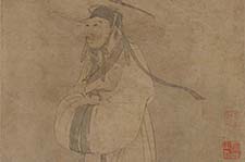 书画高清-杜甫像轴 赵孟頫 元代 书画高清-杜甫像轴 赵孟頫 元代