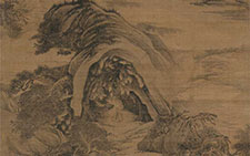 书画高清-晴云洞壑图 吴历 清代 167X62 书画高清-晴云洞壑图 吴历 清代 167X62